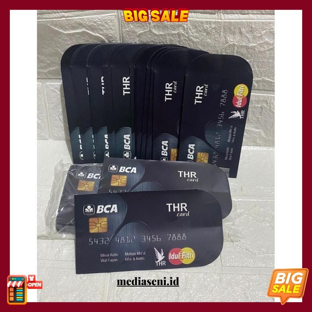 

Amplop Ampau Lebaran Atm Uk Medium Isi 100 50 10 Lembar - Bca Hitam, 10 Lembar Original Produk