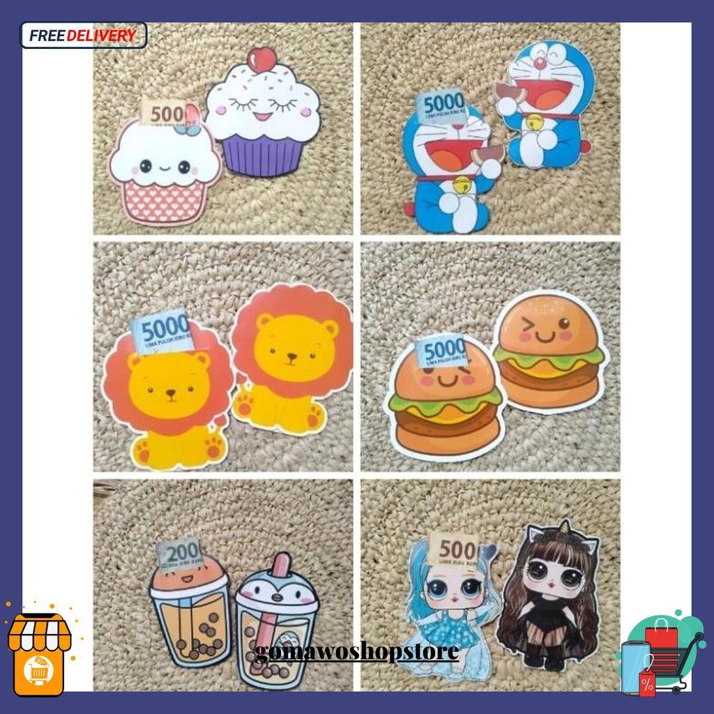 

Amplop Karakter 3D ( 1 Pack Isi 10 Pcs) Bisa Untuk Lebaran ,Imlek,Natal ,Dll Siap Kirim