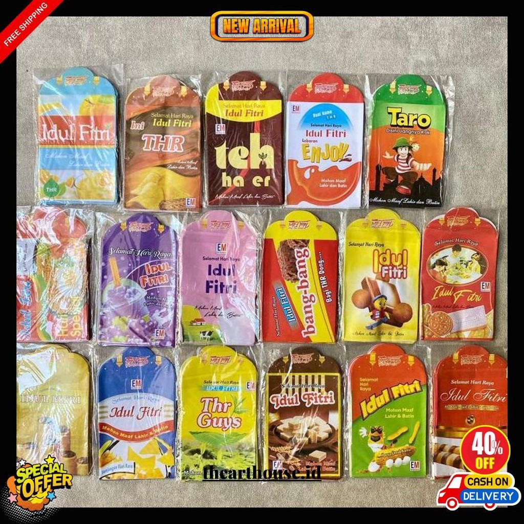 

Dompet Lebaran Selusin Dapat 12Pcs, Dompet Mini, Amplop Snak Isi 8 Pak Termurah Banget