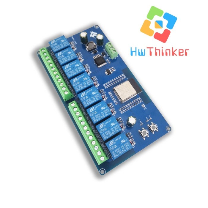 Modul ESP32 with Relay 10A 8 Channel ch 8ch WIFI Bluetooth WROOM-32E