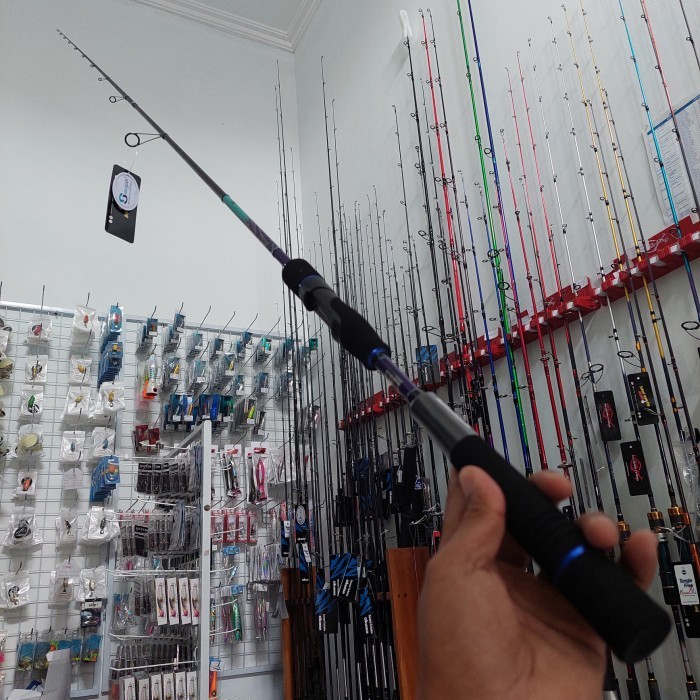 Reel Joran Joran Capung 762 Blue Spider 5-10Llb By Relix Nusantara