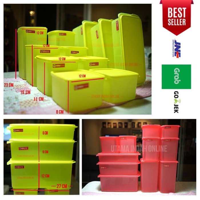 TOPLES 1 SET DAILY FRESH MODEL TUPPERWARE