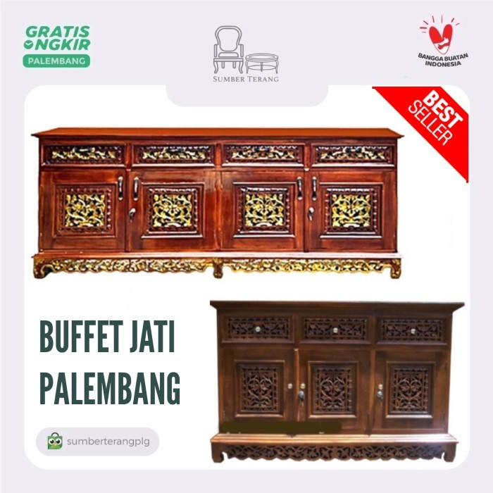 Bupet Tv Kayu Jati / Bupet Palembang / Meja Kayu