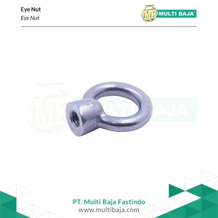 Eye Nut Stainless Steel 316 M10 - 1.5