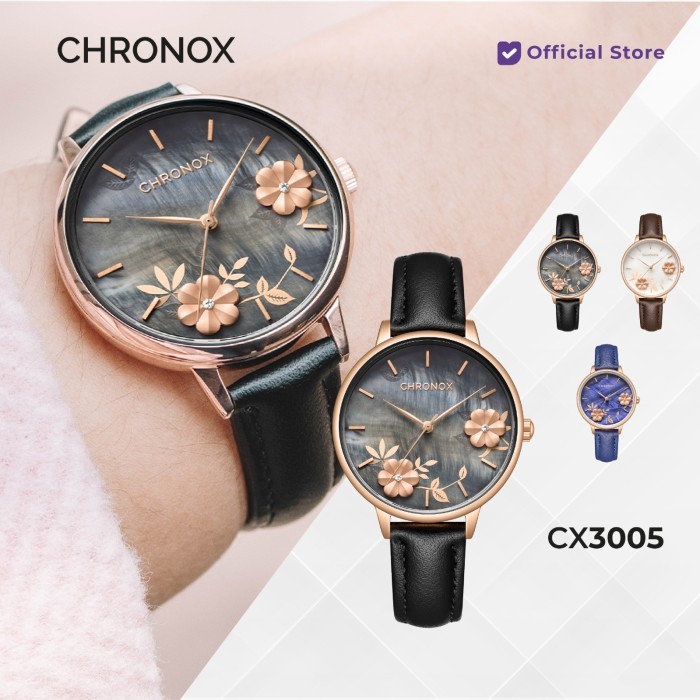 Jam Tangan Wanita Kulit Analog - Chronox Cx3005