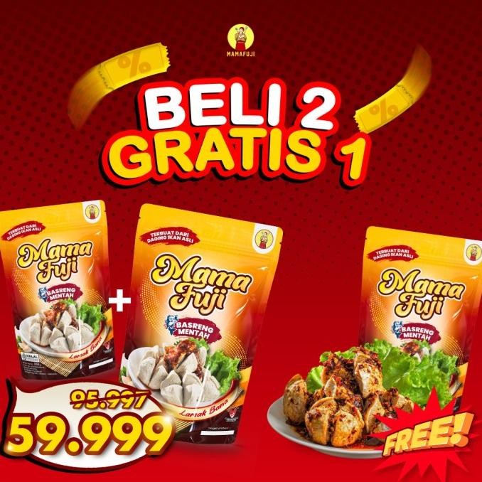 

(BUY 2 GET 1) Mamafuji - Promo Bundling Basreng Mentah Chili Oil GT