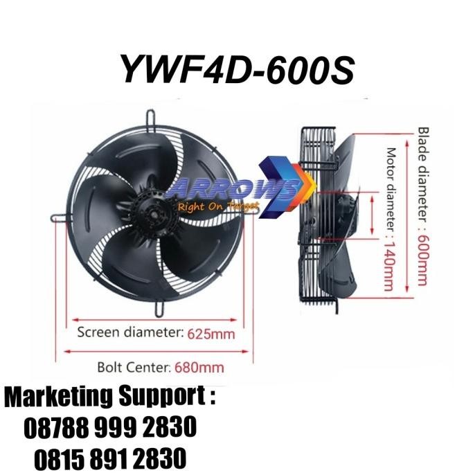 Promo Axial Fan 24 inch Fan Condensor 24 inch 380v Fan Chiller 24 inch 380v COD