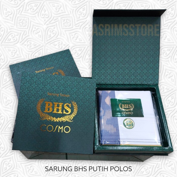 Kosanshoop Sarung Bhs Cosmo Gold Warna Khusus Putih Original