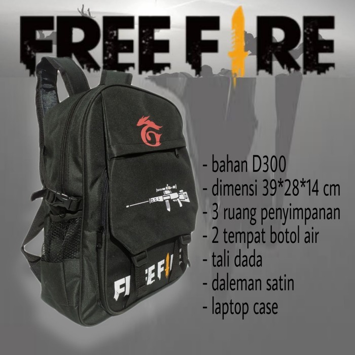 TAS ANAK LAKI LAKI SD RANSEL SEKOLAH KARAKTER FREE FIRE