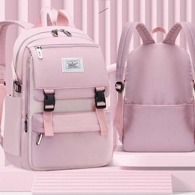 TAS RANSEL ANAK PEREMPUAN SD SMP TAS SEKOLAH ANAK POLOS SIMPLE KOREAN