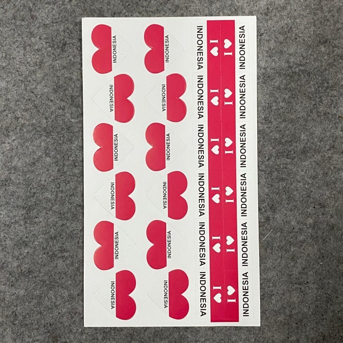 

Stiker Pipi Merah Putih / Stiker Merah Putih / Stiker I Love Indonesia