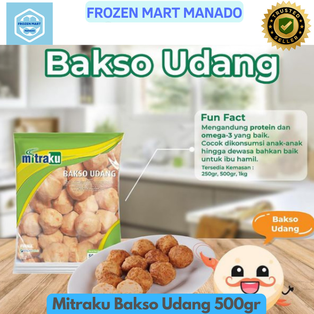 

Mitraku Bakso Udang 500gr - Frozen Mart Manado (Frozen Food Manado)