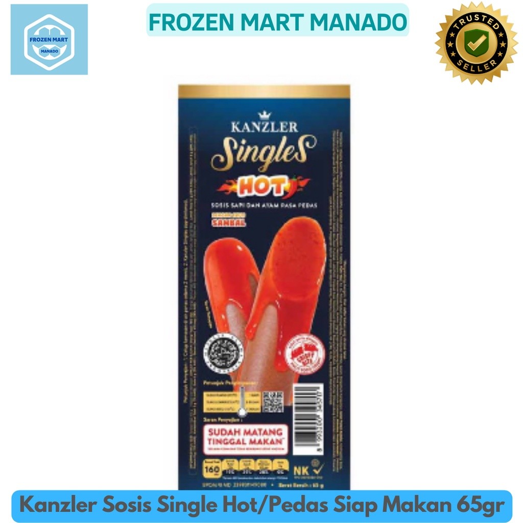 

Kanzler Sosis Single Hot Pedas Siap Makan 65gr - Frozen Mart Manado (Frozen Food Manado)