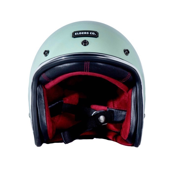 HELM MOTOR HALF FACE SNI "ELDERS COMPANY - CLASSIC" - HIJAU MINT