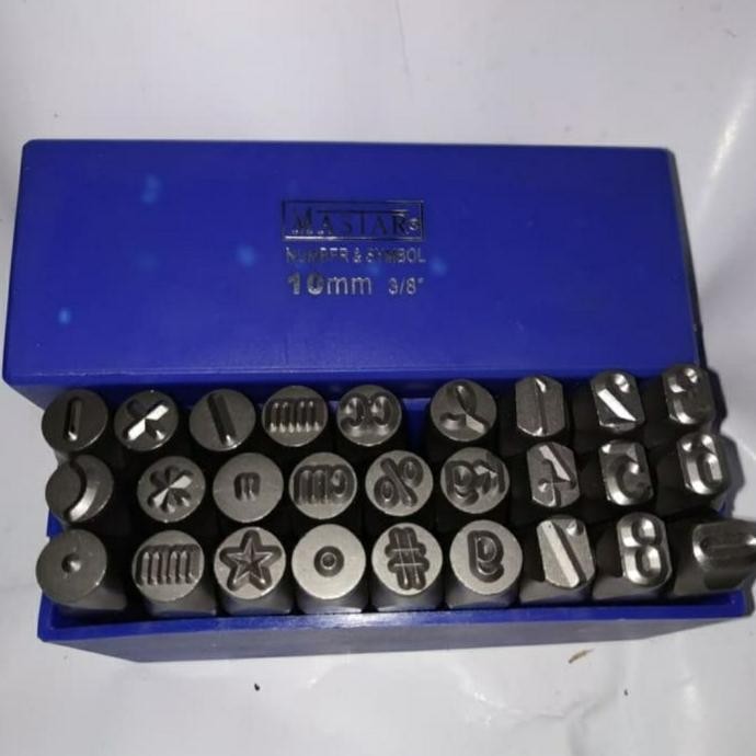

(Ljt) Stamp Punch Angka Dan Simbol Ketok 7Mm Mastar Germany Original Dan Terlaris