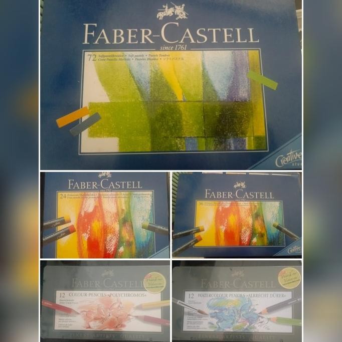 

Terlaris Faber Castell Premium Collection Water Colour Pencil Polycromos Oil Pastel Soft Pastel Pensil Warna Krayon Import Ready Stok