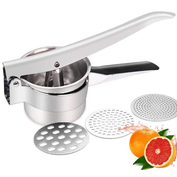 

Potato Ricer 3 In 1 Masher Cetakan Presser Penghancur Pelumat Kentang Original