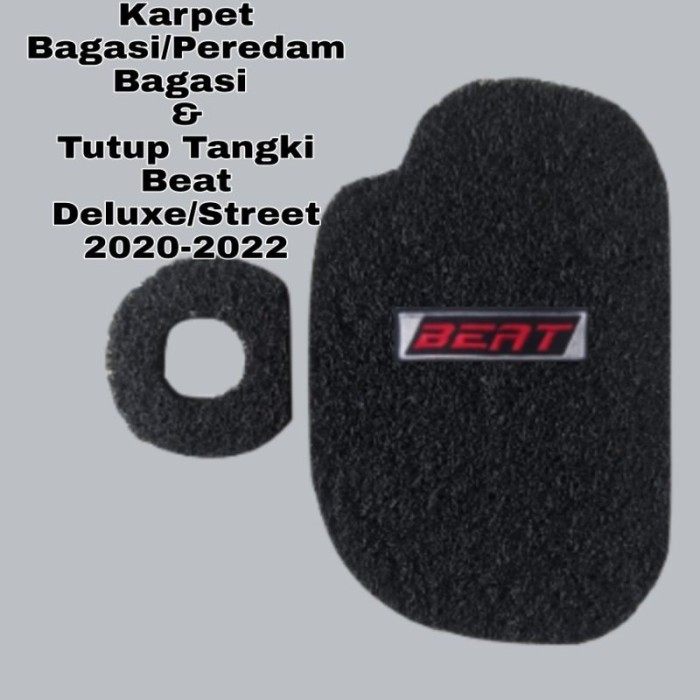 

TERLARIS KARPET PEREDAM BAGASI DAN TUTUP TANGKI MOTOR BEAT DELUXE/STREET 2020-2022 BAHAN KARPET PVC