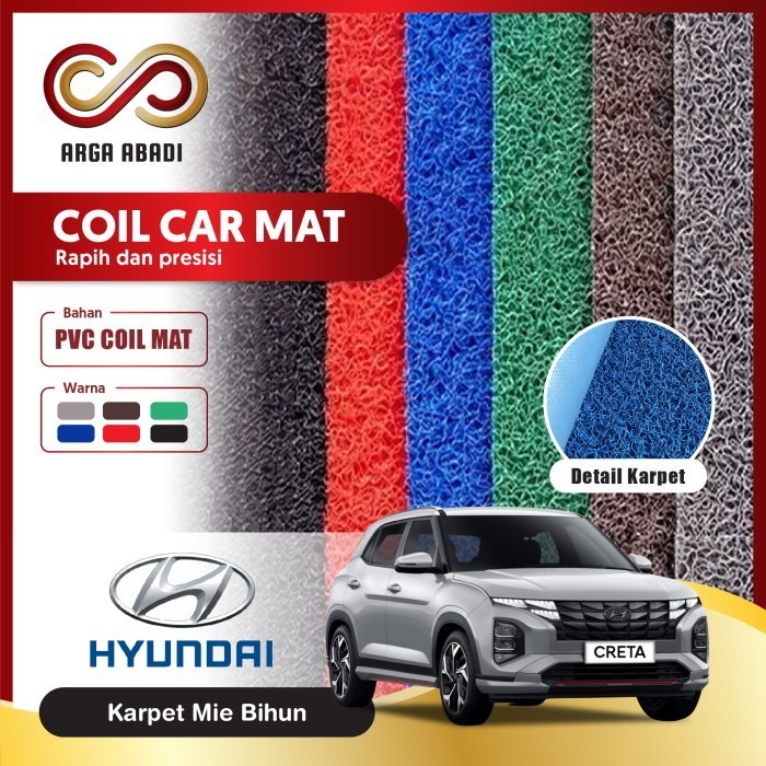 

TERLARIS KARPET MOBIL HYUNDAI CRETA MIE BIHUN 1 WARNA MURAH!!! MURAH
