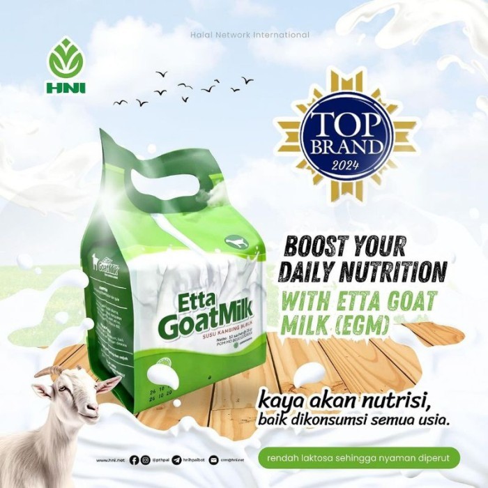 

TERLARIS TAZAKKA HERBA HEALTH ETTA GOAT MILK HNI-HPAI SUSU KAMBING ETTAWA RASA ORIGINAL AREN &