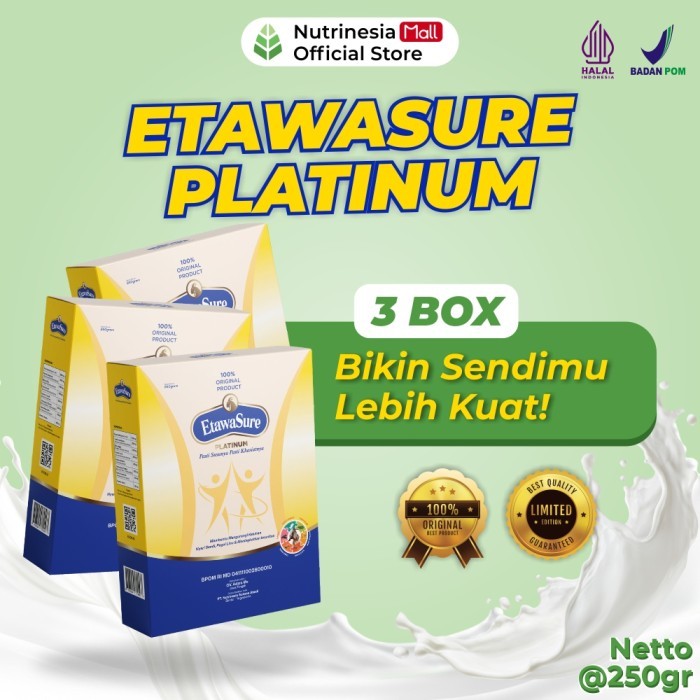 

TERLARIS ETAWASURE 3 BOX SUSU KAMBING ETAWA HERBAL KOLOSTRUM AMPUH ATASI NYERI ENCOK REMATIK DAN