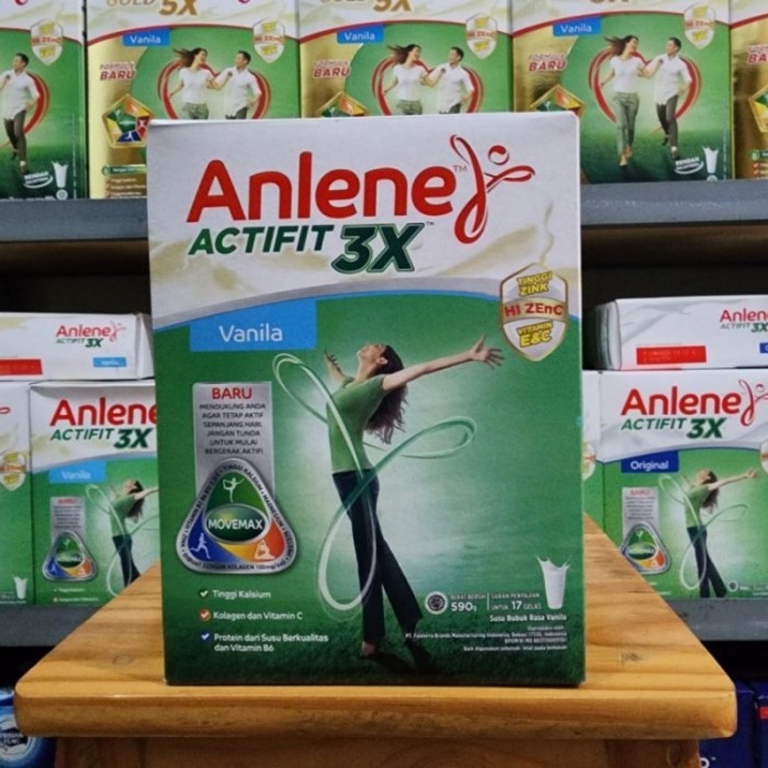 

TERLARIS PROMO!!! ANLENE ACTIFIT 3 SUSU BUBUK DEWASA VANILA 590GR TERMURAH MURAH!!! MURAH