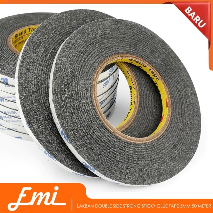 

Lakban Double Tape Side Mini Size Strong Sticky Glue Tape 50 meter