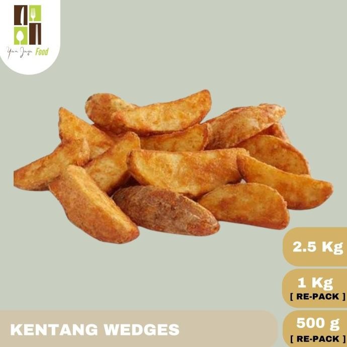 

Kentang Wedges Frozen 500Gr / 1Kg / 2.5Kg Original