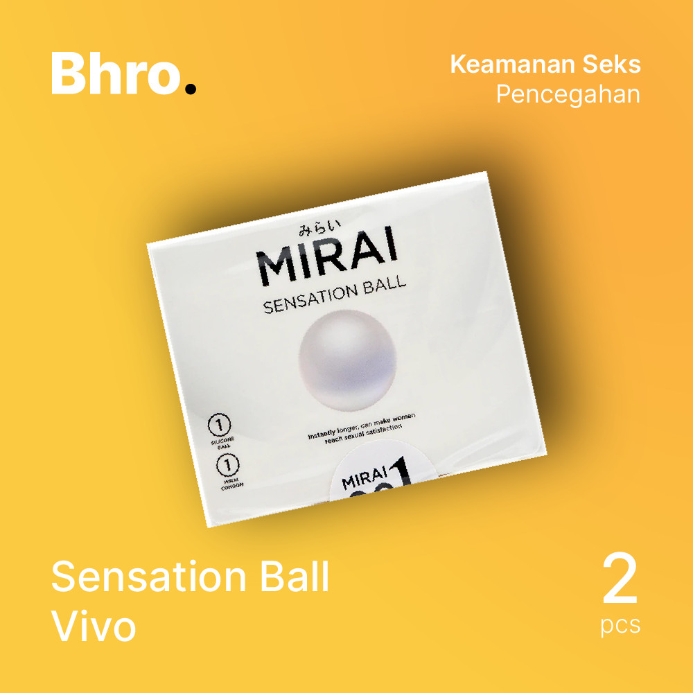Thin Normal Fit Silicon Condom - Sensation Ball - Mirai - 1 Pcs