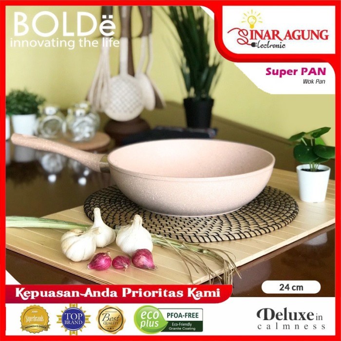 BOLDE SUPER PAN WOK PAN 24CM COATING GRANITE