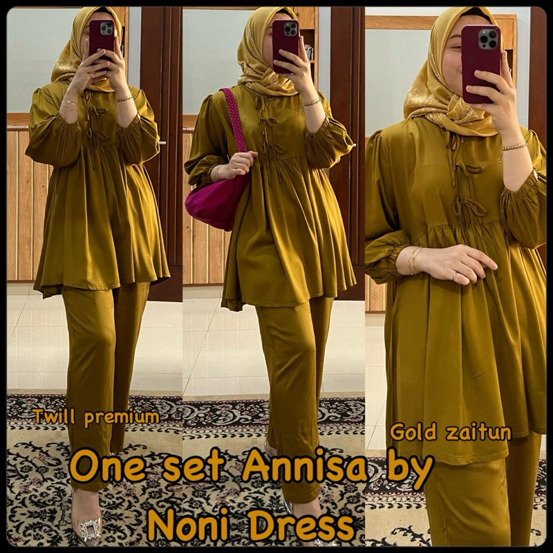 Kejar Promo Daster Arab Noni Anisa Setelan Premium By Noni Dress