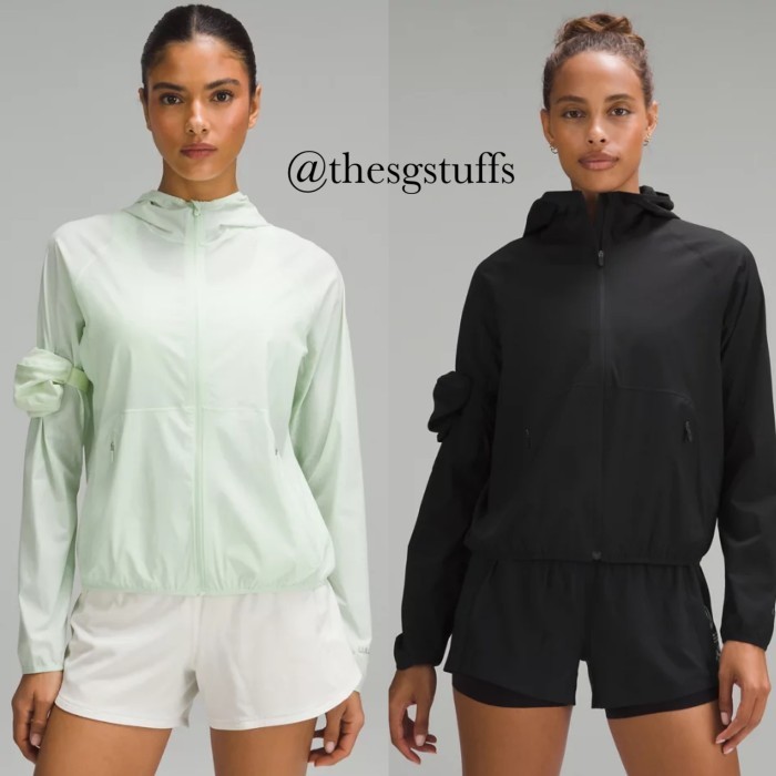 LULULEMON Ventilated Packable Trail Running Jacket/jaket lari wanita