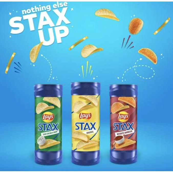 

Lay'S Stax Potato Chips 5,5 Oz | Lays Keripik Kentang 155,9 Gram | Usa Original