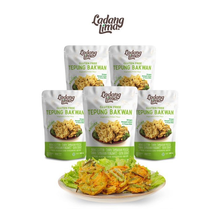 

TERLARIS 5 PCS - TEPUNG BAKWAN LADANG LIMA 200G MURAH!!! MURAH