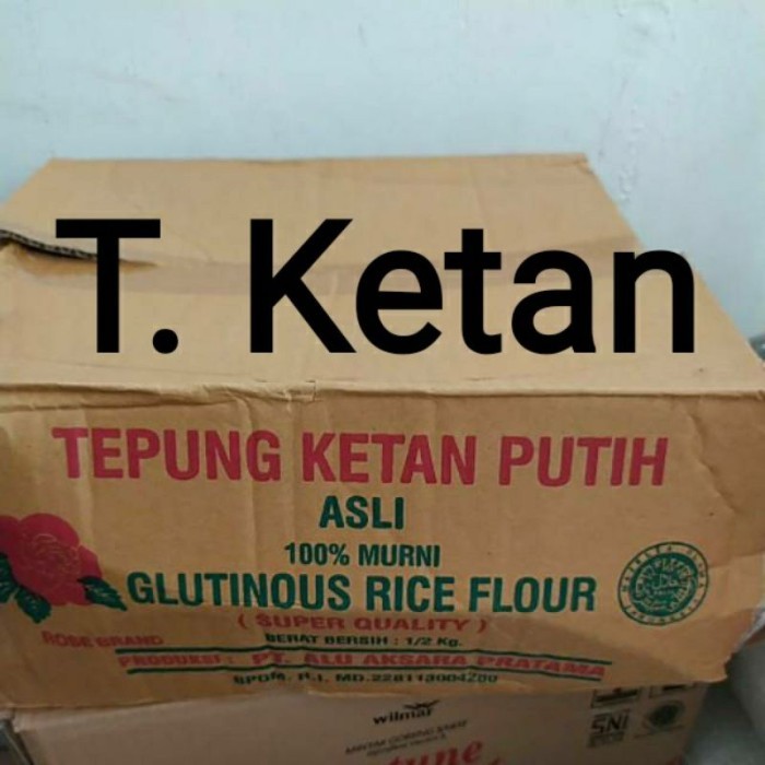 

TERLARIS TEPUNG BERAS KETAN PUTIH ROSE BRAND 500GR PER DUS(20BKS) MURAH!!! MURAH