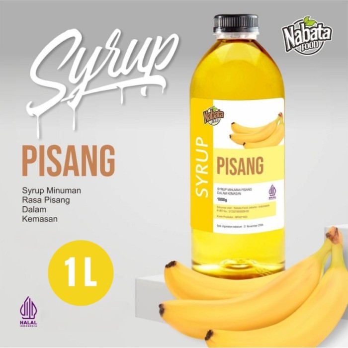 

TERLARIS SIRUP PISANG NABATA FOOD 1L BANANA SYRUP 1000 ML BANANA SIROP PISANG 1LITER MURAH!!! MURAH