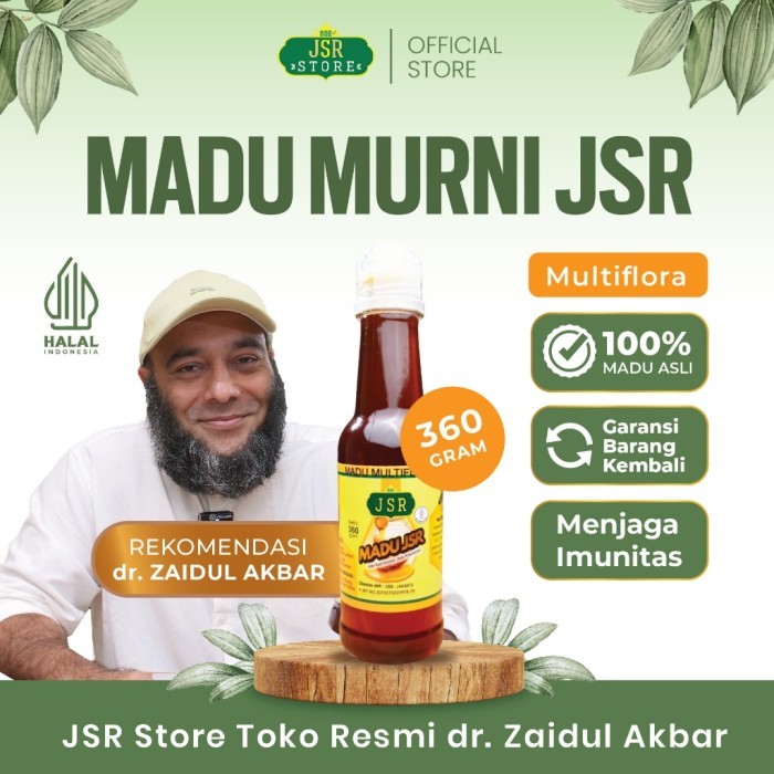 

TERLARIS MADU JSR MURNI MULTIFLORA DR ZAIDUL AKBAR - MADU MURNI ASLI 360GR MURAH!!! MURAH