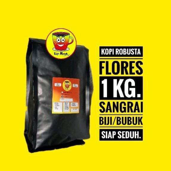 

TERLARIS KOPI BUBUK/BIJI ROBUSTA FLORES 1KG/500GR TERMURAH TERLARIS TERDEKAT TERJANGKAU MURAH!!!