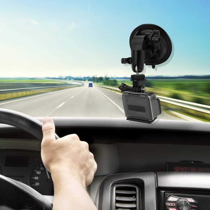 Produk Baruu bracket stand kamera mobil dashcam cctv / kaca mobil / gopro