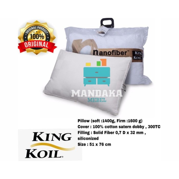 Bantal Nano Fiber - King Koil Nano Fiber Pillow
