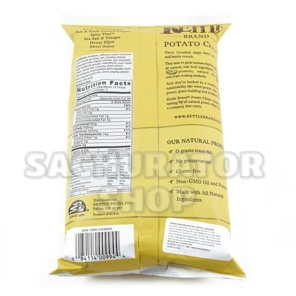 

Keripik Kripik Kentang Kettel Kettle New York Cheddar Potato Chips Original