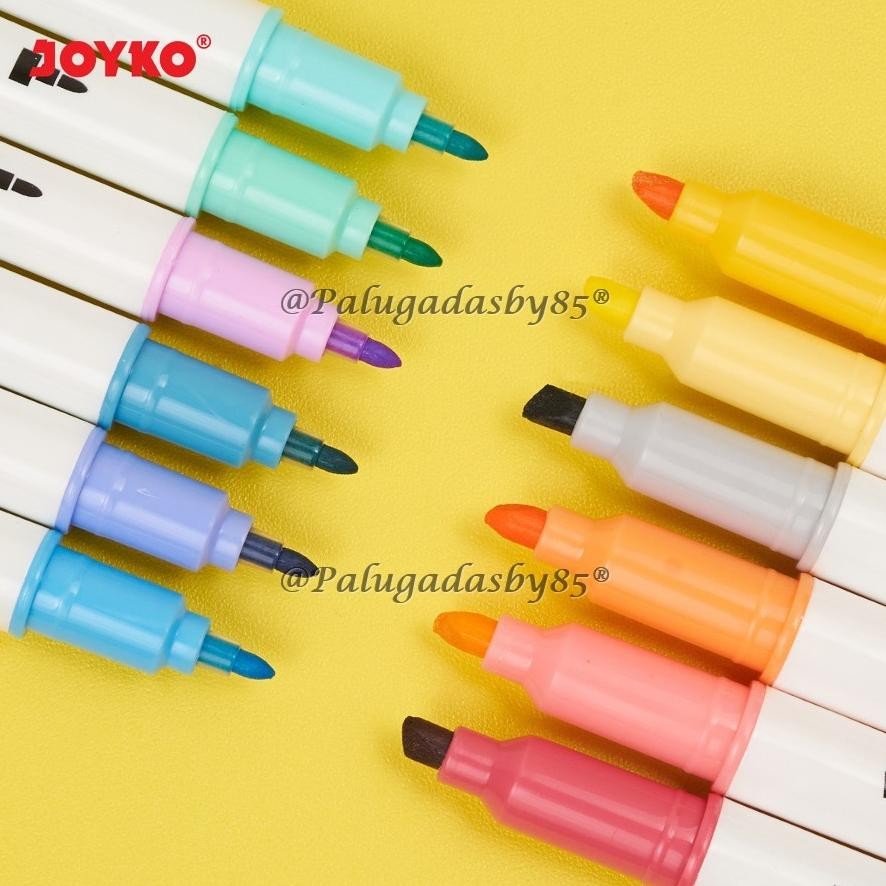 

SALE (1 Set Isi 12 Pcs / 12 Warna) GROSIR Highlighter Joyko HL-55 / Highlighter Penanda Joyko HL-55 1 Set 12 Pcs 12 Warna at-126