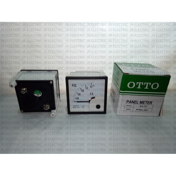 OTTO Panel Meter / Frequency Meter HZ Jarum Getar 50Hz SA-72 45-55HZ