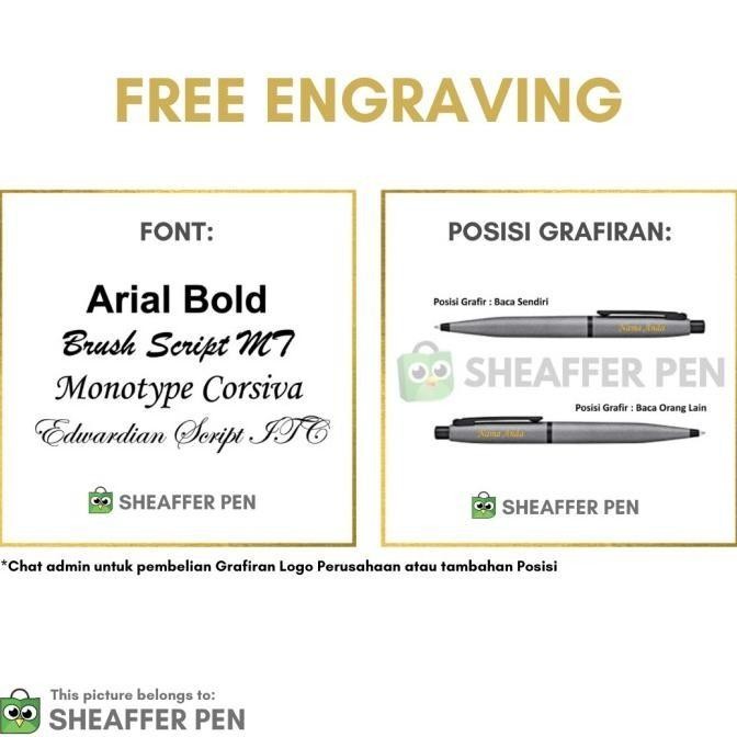 

New Arrival Sheaffer VFM Matte Black Rollerball Murah Original