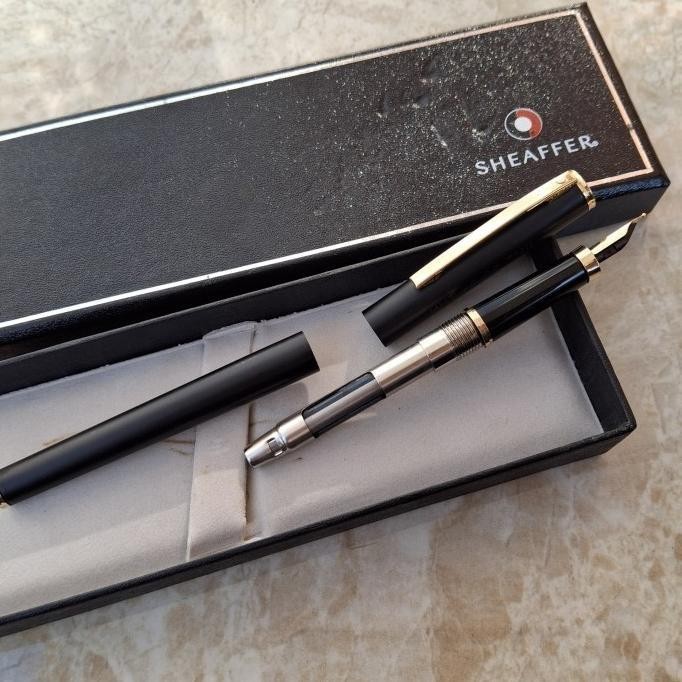 

Best Seller! Sheaffer Fountain Pen Matte Black Goldplated Clip - Cap Hut TMII ke 26 Low Price Original