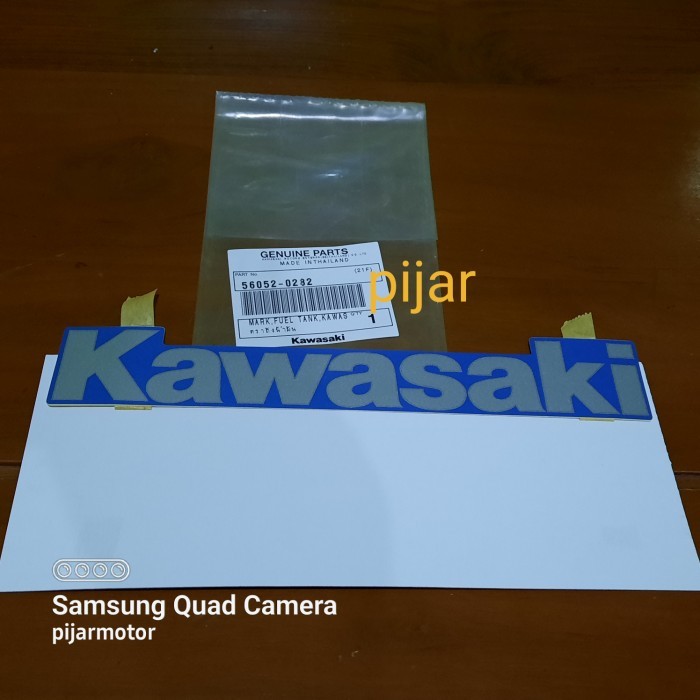 Stiker Tangki Biru Kawasaki Ninja 150 Zx Rr Old Termurah Langka