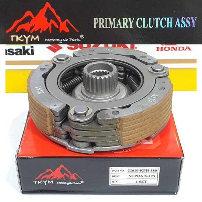 Kampas Ganda Assy Kopling Otomatis Set Honda Supra 125 Karisma / Supra 125 Fi / Blade Fi 22610-Kph-8