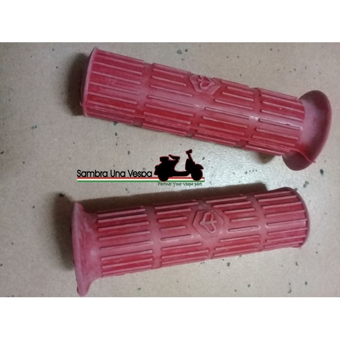 Handgrip Handfat Handpad Grip Logo Chung Vespa Super Sprint Pts Merah Termurah Langka