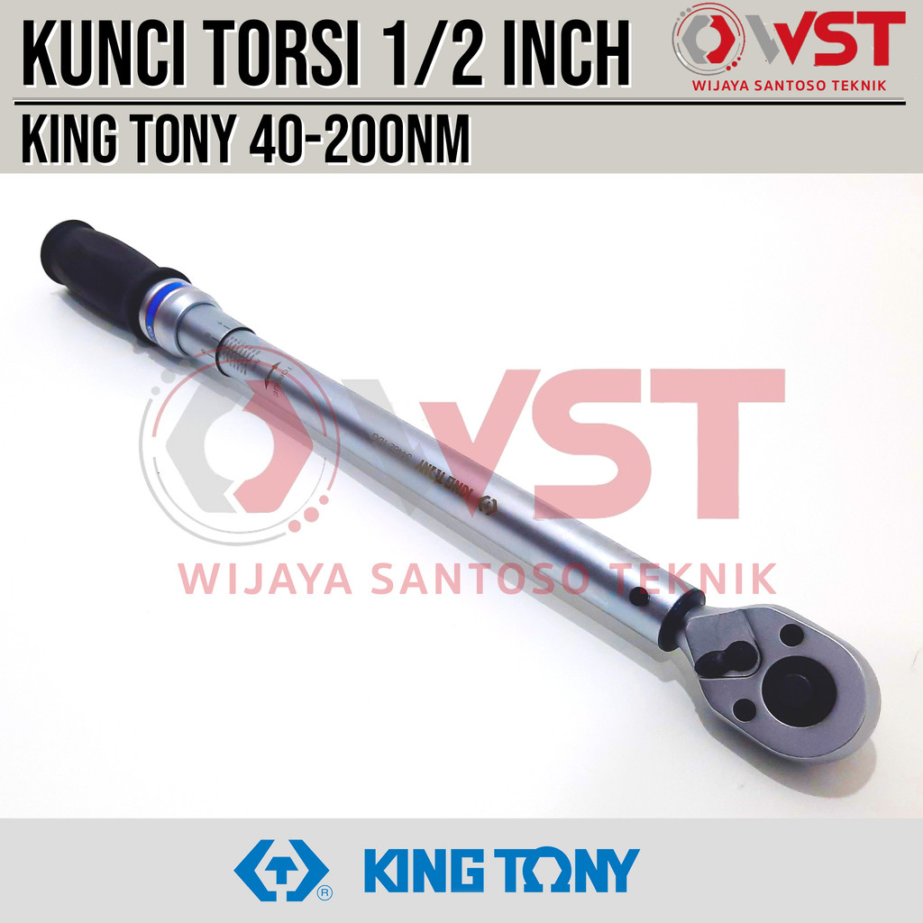 King Tony Kunci Torsi 1/2inch 40-200nm / Kunci Momen 1/2" 20kilo 20kg