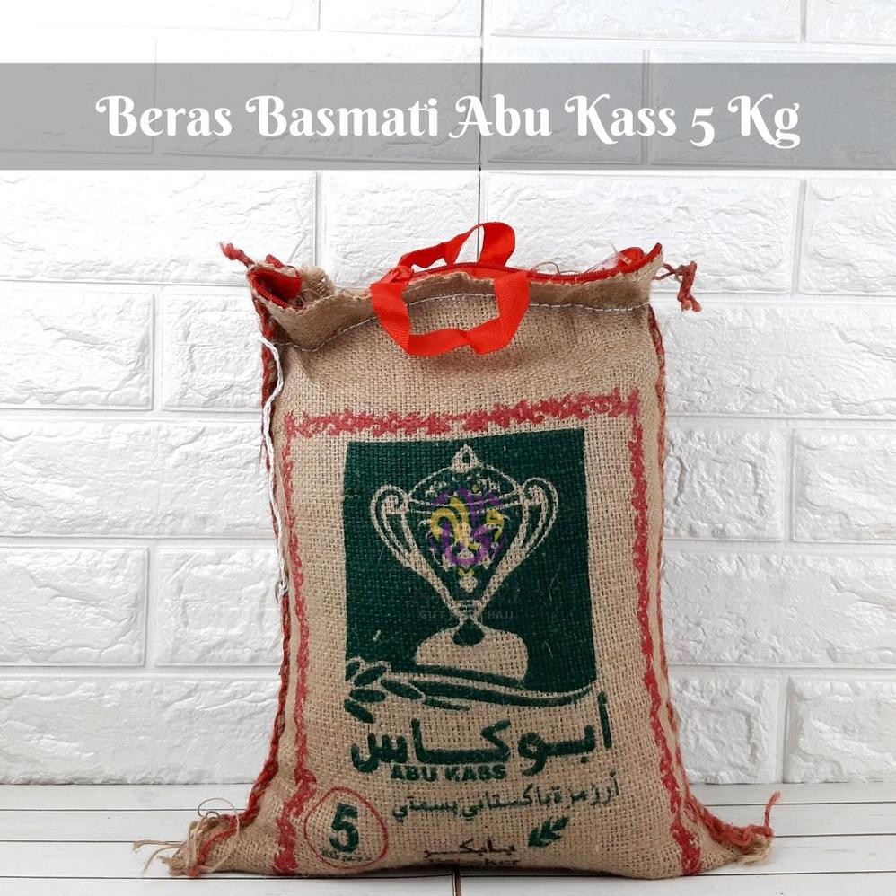 

SPIROS BERAS BASMATI ABU KASS ASLI ARAB BASMATI RICE KEMASAN 5 KG OLEH OLEH HAJI DAN UMROH